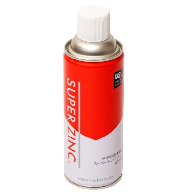 スーパージンクスプレー　420ml　メタリックシルバー※常温亜鉛めっき ジンクリッチペイント さび止め 防食 めっきの補修 防錆 重防食 鉄 塗り替え