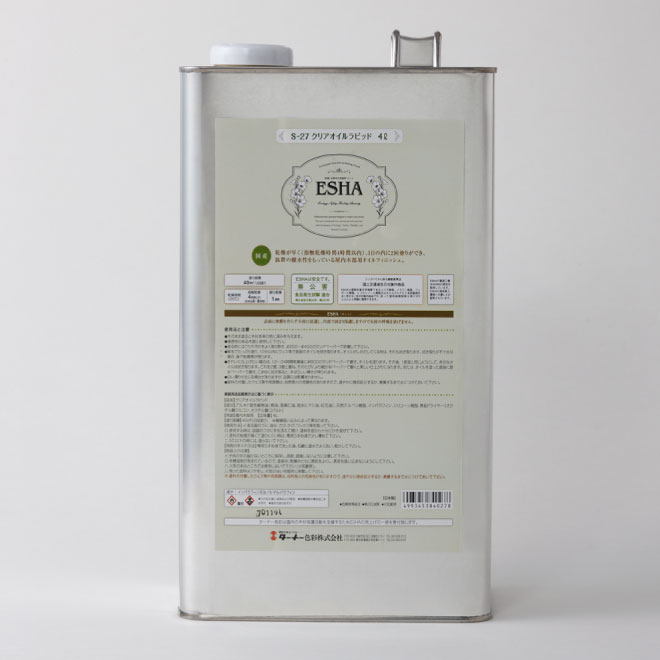 ESHA(エシャ)　クリアオイル　ラピッド　4Ｌ【ターナー色彩】