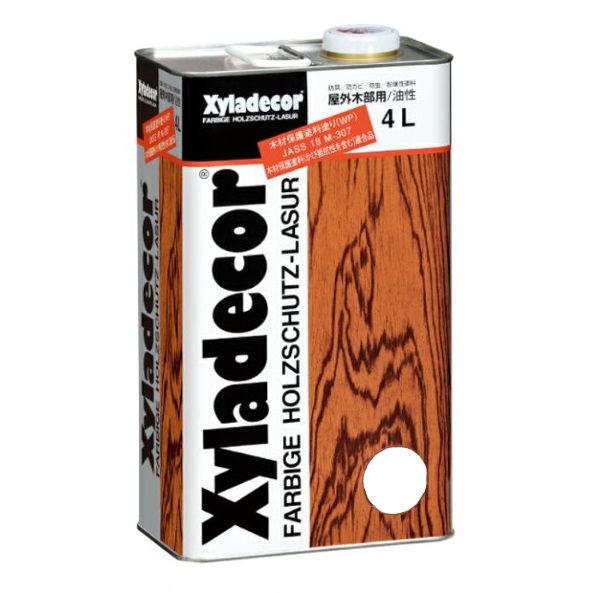 キシラデコール 各色 4L 注ぎ口(ベロ付き)【大阪ガスケミカル株式会社】油性 木部 保護塗料 ウッドデッキ 木 屋外 防腐 防虫 塗料