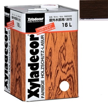 キシラデコール ＃108パリサンダ 16L 注ぎ口(ベロ付き)【大阪ガスケミカル株式会社】油性 木部 保護塗料 ウッドデッキ 木 屋外 防腐 防虫 塗料