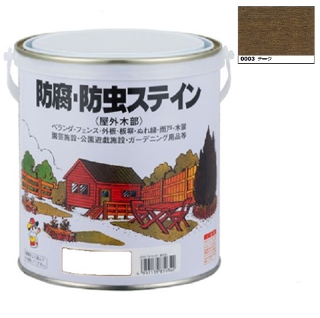 キシラデコール同等品　ナフタデコール 防腐・防虫ステイン  0.7Ｌ　チーク(H85-0003)【ロックペイント】