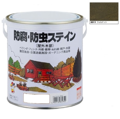 キシラデコール同等品　ナフタデコール 防腐・防虫ステイン  0.7Ｌ　ウォルナット(H85-0011)【ロックペイント】