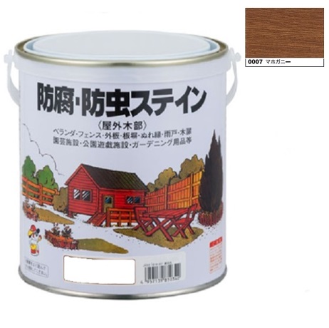 キシラデコール同等品　ナフタデコール 防腐・防虫ステイン  0.7Ｌ　マホガニー(H85-0007)【ロックペイント】