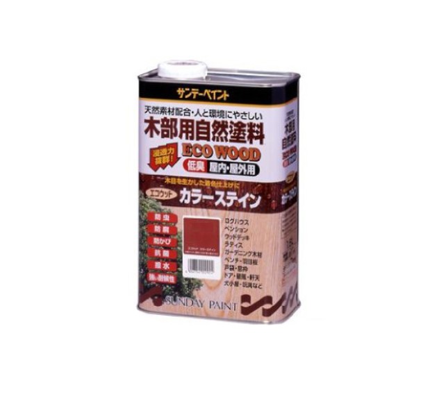 エコウッドカラーステイン　1.6L　各色【サンデーペイント】