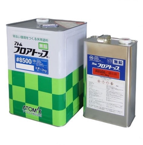 フロアトップ#8500 速乾 15kgセット（主剤9kg、硬化剤6kg）ナチュラルグレー（調色）【アトミクス株式会社】