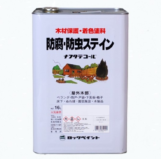 キシラデコール同等品　ナフタデコール 防腐・防虫ステイン  16L  各色【ロックペイント】