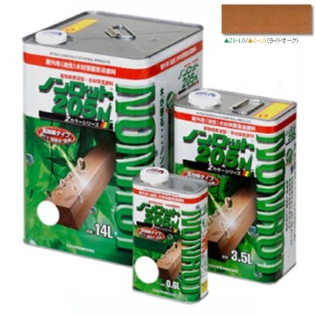 ノンロット205Ｎ Ｚカラーシリーズ 3.5Ｌ ライトオーク 注ぎ口(ベロ付き)【三井化学産資】