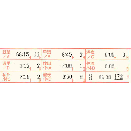 アマノ　タイムレコーダー　ＭＸ－３０００(MX3000)
