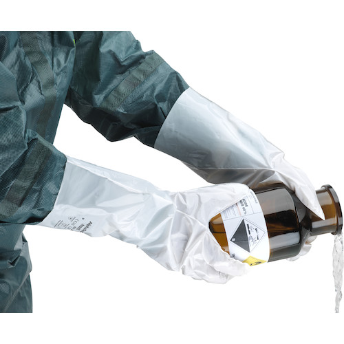 アンセル　耐溶剤作業手袋　アルファテック　０２－１００　Ｓ　（02-100-7）125-9069【（株）アンセル・ヘルスケア・ジャパン】
