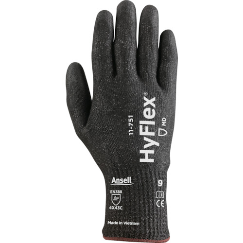 アンセル　耐切創手袋　ハイフレックス　１１－７５１　Ｌサイズ　（11-751-9）114-6522【（株）アンセル・ヘルスケア・ジャパン】