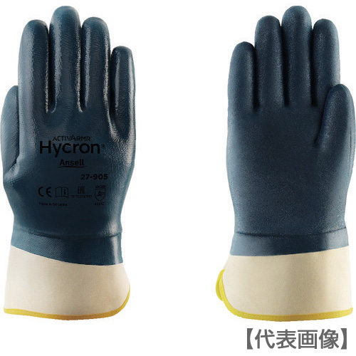 アンセル　撥油ニトリルコーティング手袋　アクティブアーマー　ハイクロン　２７－９０５　ＸＬサイズ　（27-905-10）149-6925