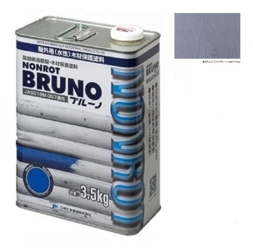 ノンロットブルーノ　ライトグレー 3.5L【三井化学産資】