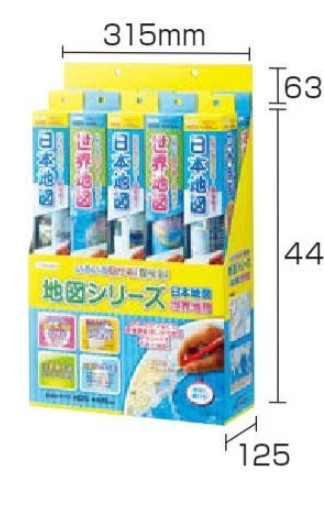 デビカ いろいろ書ける！ 消せる！地図セットセール（073103）　1セット 【デビカ】