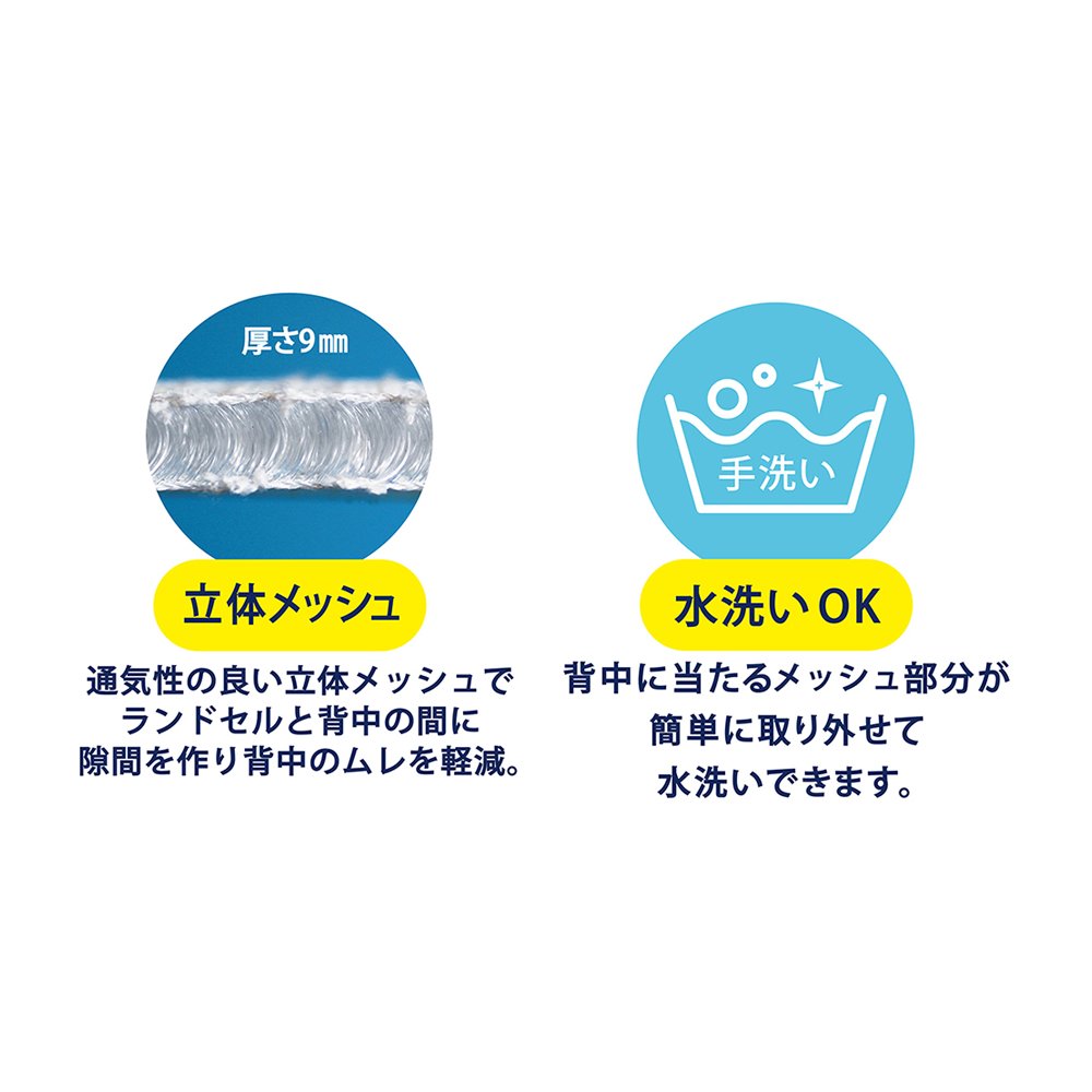 ランドセル用爽快背あてパッド　パープル（143017）　1個【デビカ】