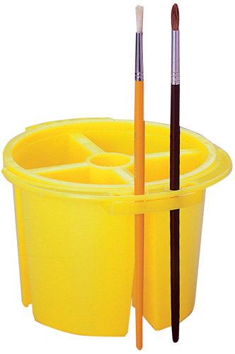 ブラシ付筆洗四本足（020528） 【デビカ】