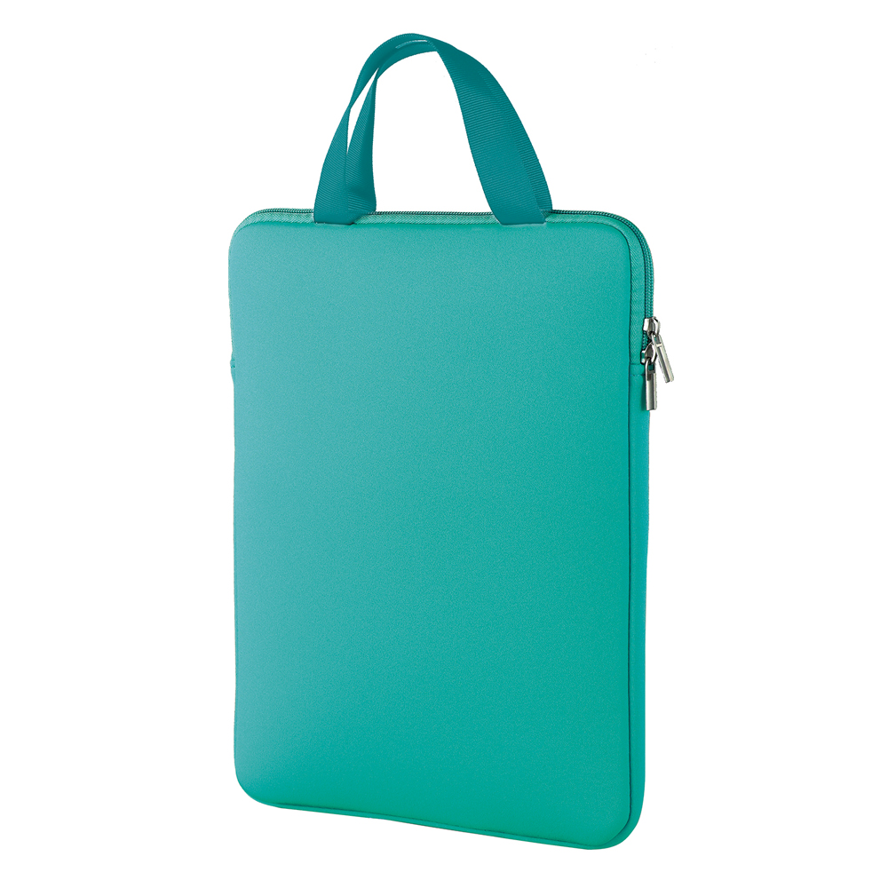 大きく開くクッション付きPCケース　アクアグリーン（143023）　1個【デビカ】