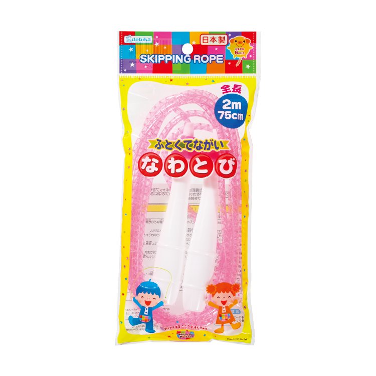ビニールなわとび（太長）ピンク（103526）　1個 【デビカ】