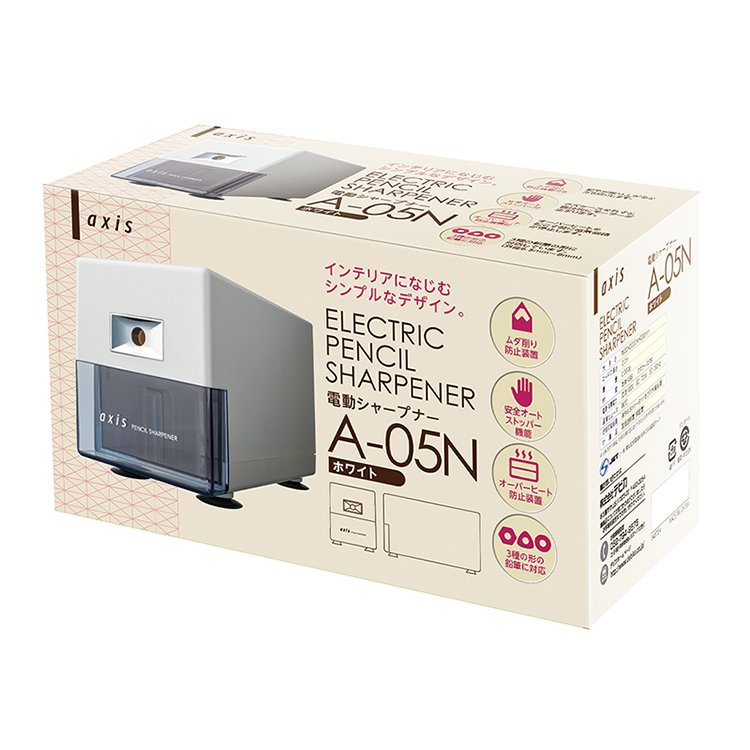 電動シャープナー A-05N　ホワイト（043724）　1個【デビカ】
