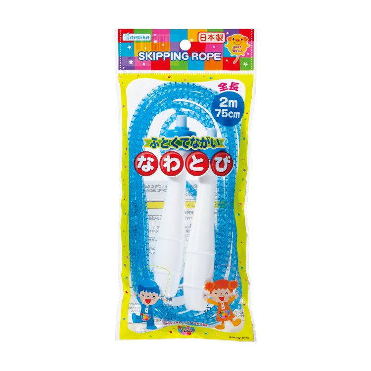 ビニールなわとび（太長）　ブルー（103525）　1個【デビカ】