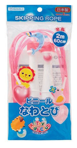 ビニールなわとび　ピンク（100428）　1個【デビカ】