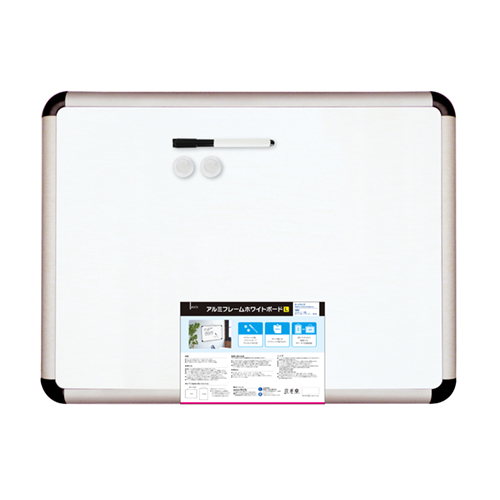 アルミフレームホワイトボード L（063319）　1個【デビカ】