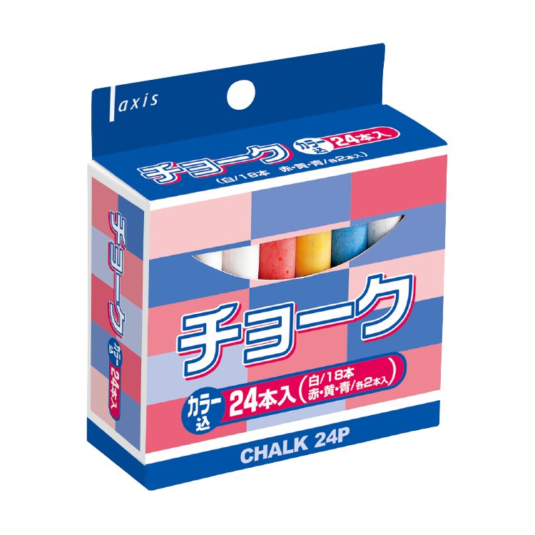 チョーク 24本入 カラー込（063501）　1個 【デビカ】