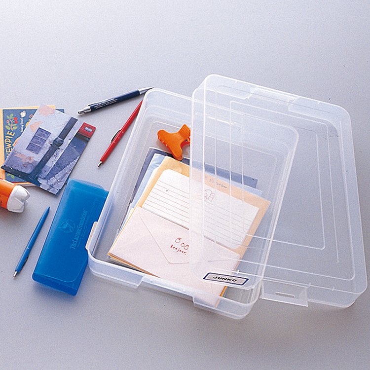 PPデスクトレー　A4クリアファイル対応・グレー（044151）　1個 【デビカ】