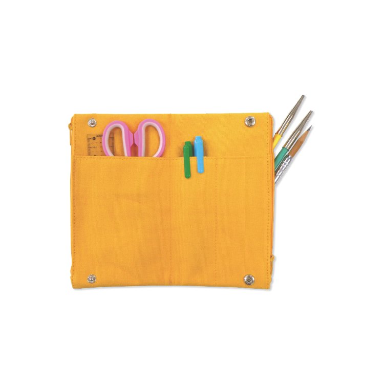 らいおんWファスナーペンケース　オレンジ（044110）　1個【デビカ】