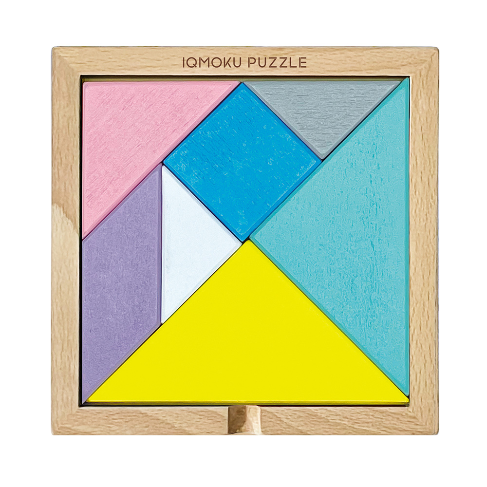 イクモク 木製知育パズル 図形パズル（113015）　1個【デビカ】