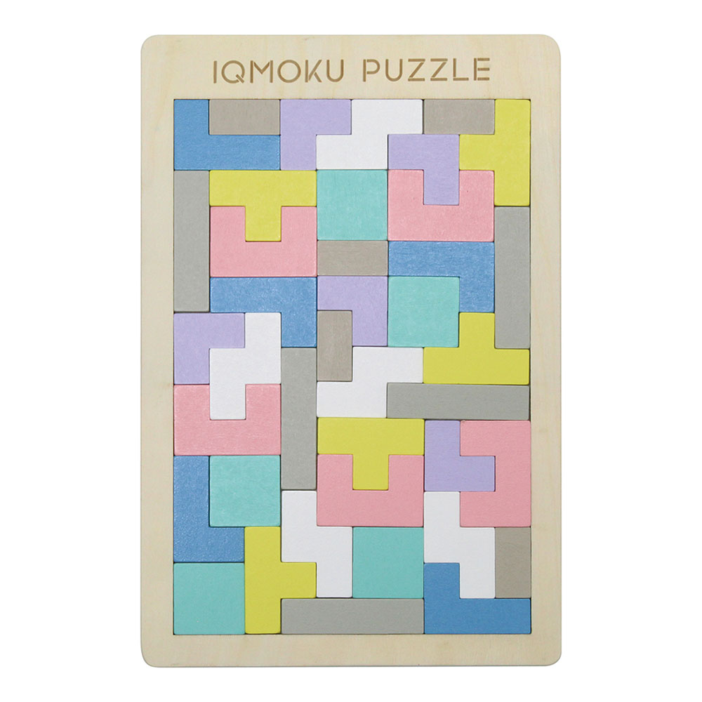 イクモク 木製知育パズル 四角形（113017）　1個【デビカ】