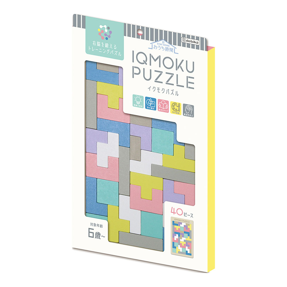 イクモク 木製知育パズル 四角形（113017）　1個【デビカ】