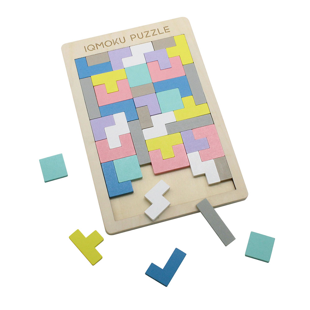 イクモク 木製知育パズル 四角形（113017）　1個【デビカ】