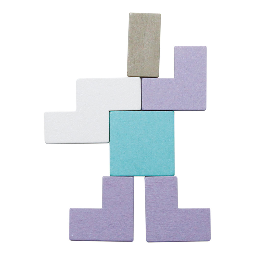 イクモク 木製知育パズル 四角形（113017）　1個【デビカ】