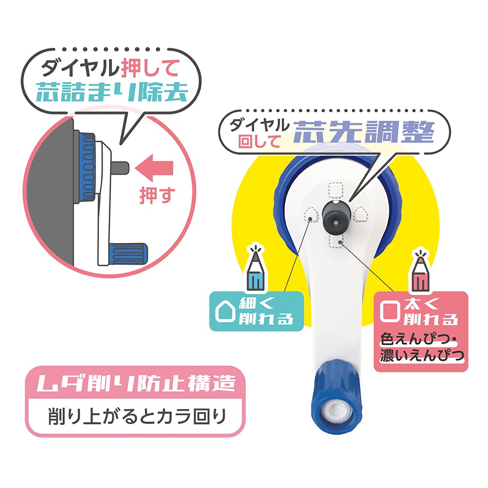 しっかり削れるミニけずりブルーブラック（043750）【デビカ】