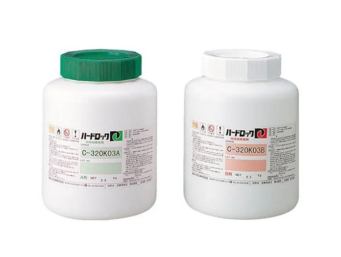 ハードロック　C320K-03(A･B)　2Kgセット★【デンカ】