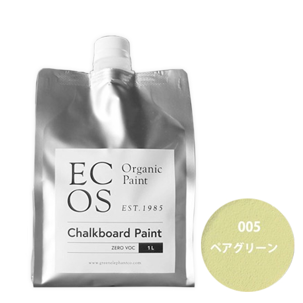 ECOS オーガニックチョークボードペイント 1L 005 ペアグリーン【ECOS】