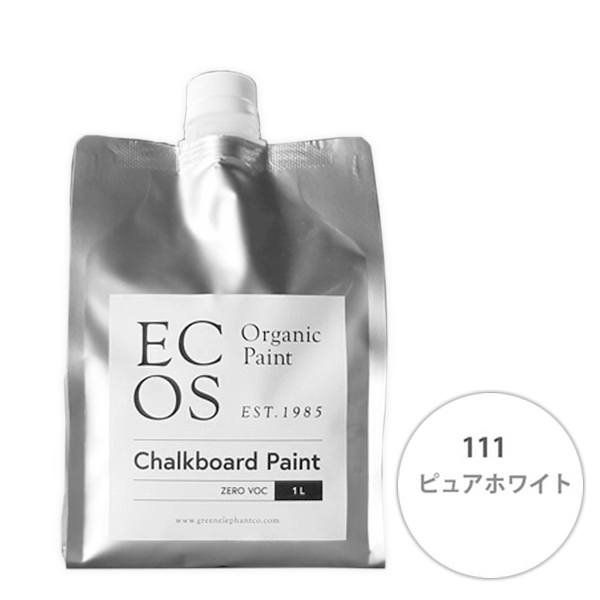ECOS オーガニックチョークボードペイント 1L 111 ピュアホワイト【ECOS】