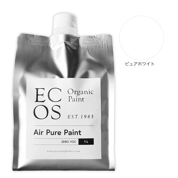 ECOS オーガニックエアピュアペイント 1L ピュアホワイト【ECOS】