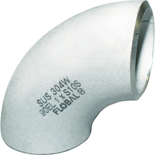 フローバル　９０°エルボ（ロング）Ｓ１０Ｓ　０９１００００６（B90EL10S50A）