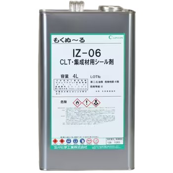 もくぬ～るCLT･集成材用シール剤　IZ-06　4L【玄々化学株式会社】