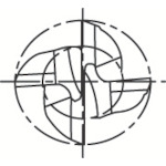 グーリング　マルチリードＲＦ１００Ｆ　難削材用４枚刃レギュラー刃径１６ｍｍ（3629 016.000）472-4097 【グーリングジャパン（株）】