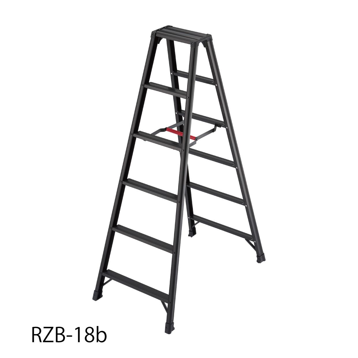 ハセガワ　アルミ合金製専用脚立　脚軽　ＲＺＢ型　６段 RZS-18a（17769）【長谷川工業（株）】※個人宅不可