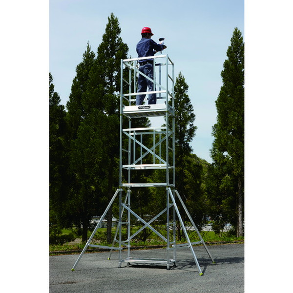 ハセガワ　高所作業台　快適ステージ　ＳＴＶ型　２段 STV2.0-2（18016）【長谷川工業（株）】※個人宅不可