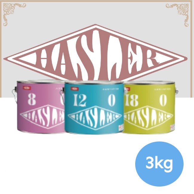 ハスラーパテ 180 仕上用ポリパテ 3kg　Ｗ型【イサム塗料】