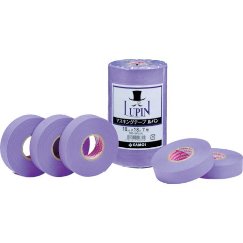 カモ井　マスキングテープ建築用 LUPIN 24mm（5巻入）（LUPIN24）787-7935
