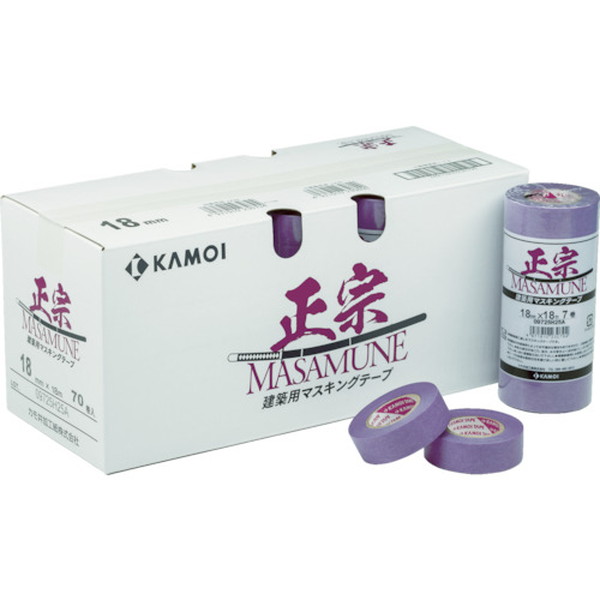 カモ井　マスキングテープ建築塗装 正宗 50mm（2巻入）　（MASAMUNEJAN50）102-6183