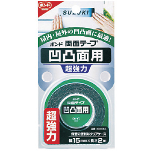 コニシ　ボンド両面テープ　凸凹面用　０．８５ｍｍ×１５ｍｍ×２ｍ（4684）　376-2581