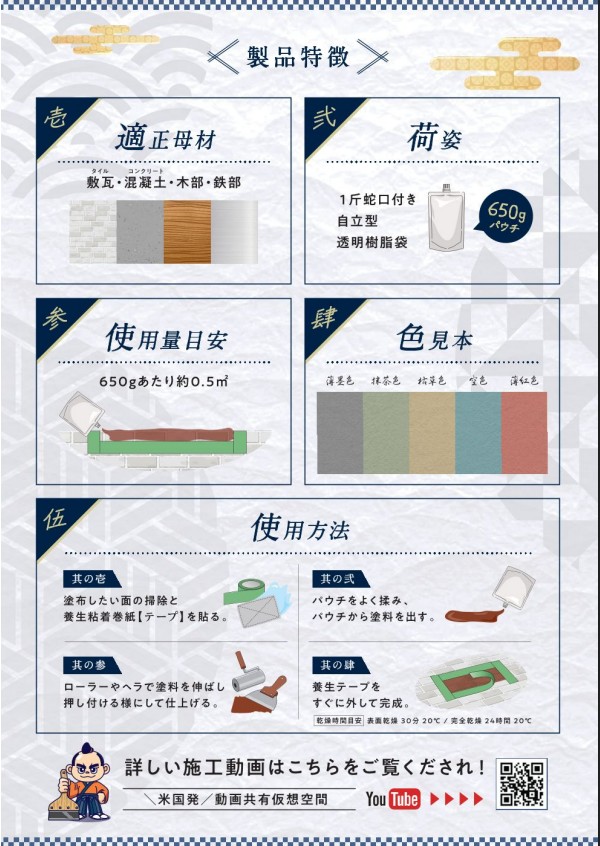 防滑侍 650g 各色 【関西パテ化工株式会社】水性 屋内 屋外 すべり止め タイル コンクリート 鉄部 木部