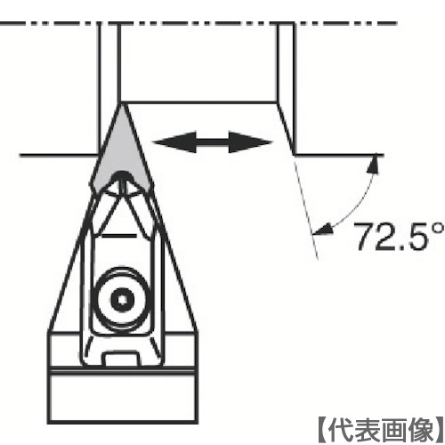京セラ　外径加工用ホルダ（DVVNN2525M-16）358-0407 【京セラ（株）】