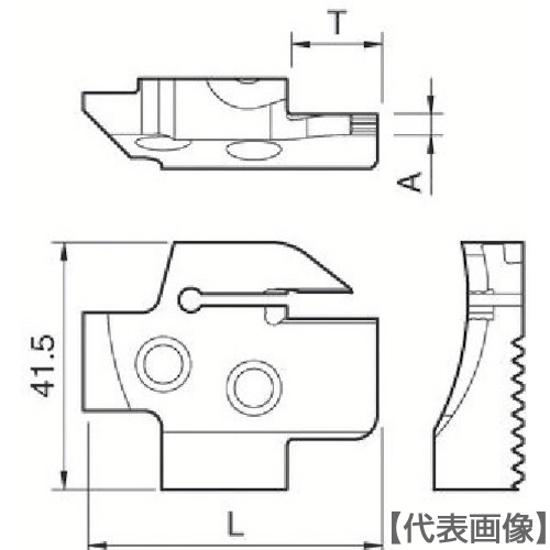 京セラ　溝入れ用ホルダ（KGDFR-180-5B-C）648-5626 【京セラ（株）】